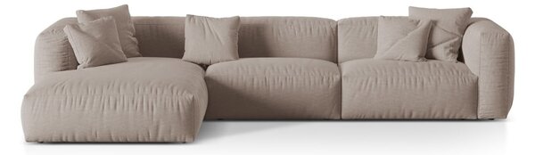 Béžová modulární rohová pohovka (levý roh) Martina – Micadoni Home