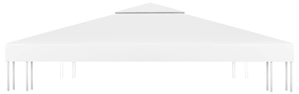 Dvojitá střecha na altán 310 g/m² 3 x 3 m bílá 312074