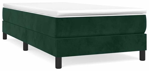 Rám postele s boxspringem tmavě zelená 80 x 200 cm samet 3120739