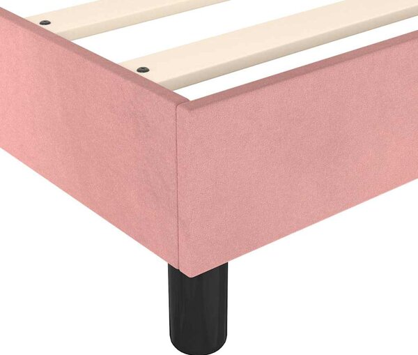 Rám postele s boxspringem růžový 100 x 200 cm samet 3120759