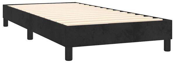 Box spring postel s matrací černá 80 x 200 cm samet 3131047