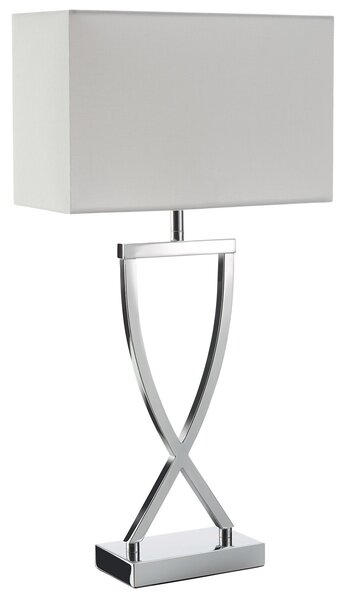 Tectake Stolní lampa Avina, moderní design, 60W - chromová