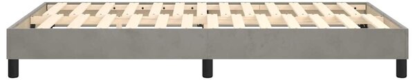 Rám postele s boxspringem světle šedá 120 x 200 cm samet 3120760