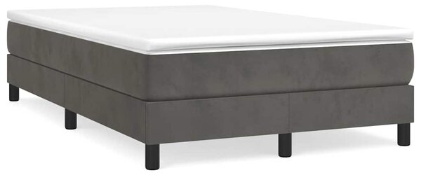 Rám postele s boxspringem tmavě šedá 120 x 200 cm samet 3120761