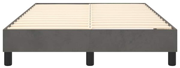 Rám postele s boxspringem tmavě šedá 120 x 200 cm samet 3120761