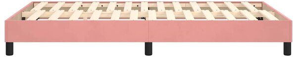 Rám postele s boxspringem růžový 120 x 200 cm samet 3120765