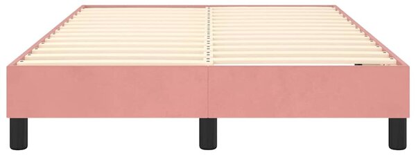 Rám postele s boxspringem růžový 120 x 200 cm samet 3120765