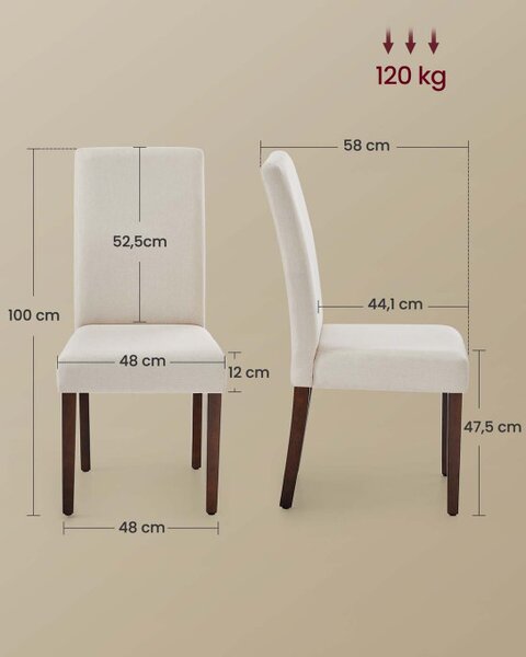 Set dvou jídelních židlí KDC158W01 (2 ks)