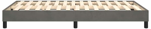 Rám postele s boxspringem tmavě šedá 120 x 200 cm samet 3120761