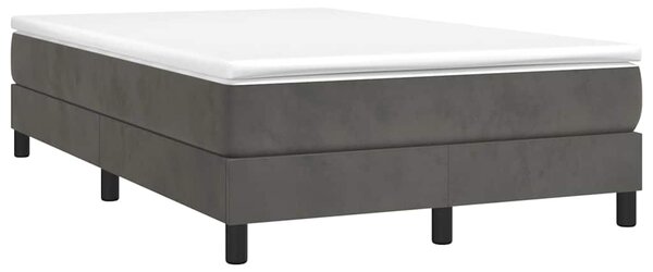 Rám postele s boxspringem tmavě šedá 120 x 200 cm samet 3120761
