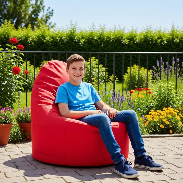Sedací vak Primabag Porty nylon outdoor červená