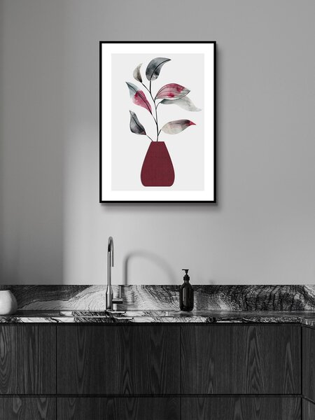 TIŠTĚNÉ OBRAZY NA PLÁTNĚ, květiny, rostliny, listy, 50/70 cm Monee - Umělecký tisk