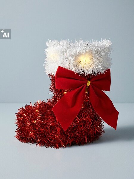 Sinsay - Vánoční LED dekorace ve tvaru boty Santa Clause - vícebarevná