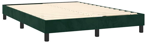 Rám postele s boxspringem tmavě zelená 140 x 200 cm samet 3120775