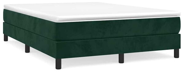 Rám postele s boxspringem tmavě zelená 140 x 200 cm samet 3120775