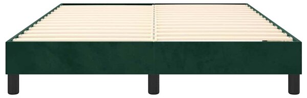 Rám postele s boxspringem tmavě zelená 140 x 200 cm samet 3120775