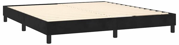 Rám postele s boxspringem černý 160 x 200 cm samet 3120780