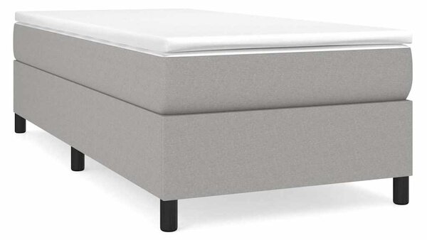 Rám postele s boxspringem světle šedá 80 x 200 cm textil 3120814