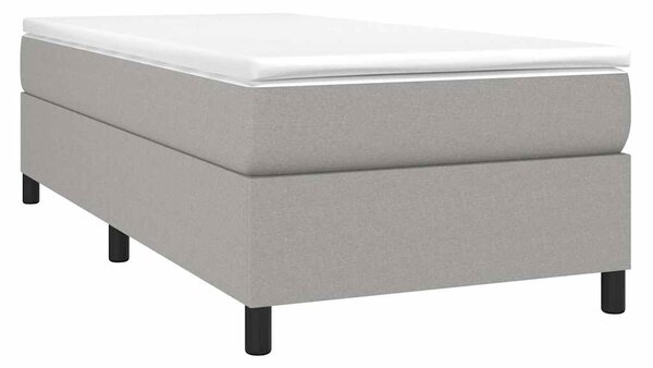 Rám postele s boxspringem světle šedá 80 x 200 cm textil 3120814