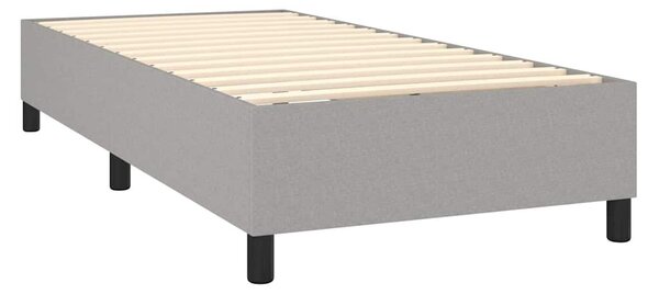 Rám postele s boxspringem světle šedá 80 x 200 cm textil 3120814