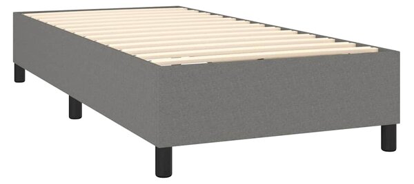 Box spring postel s matrací tmavě šedá 80 x 200 cm textil 3131626