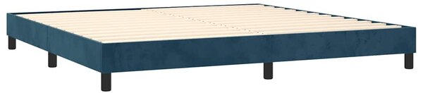 Rám postele s boxspringem tmavě modrý 200x200 cm samet 3120794