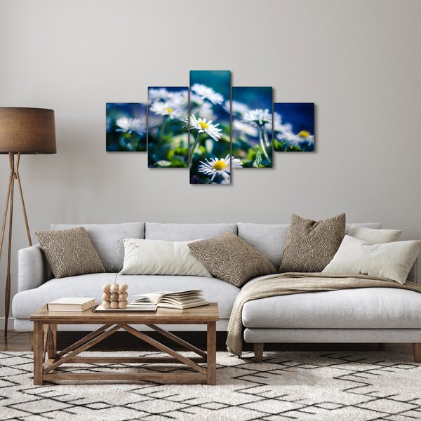 Obraz sedmikrásek (125x70 cm)