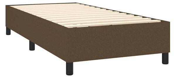 Rám postele s boxspringem tmavě hnědá 80 x 200 cm textil 3120817
