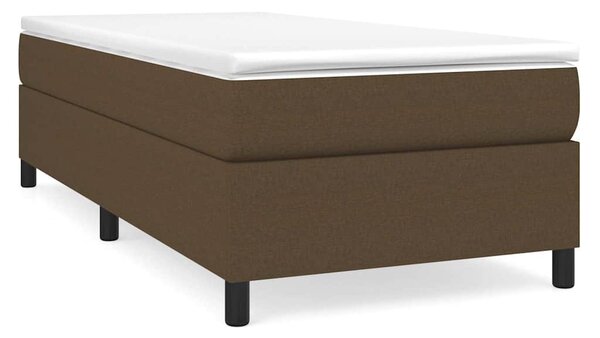Rám postele s boxspringem tmavě hnědá 80 x 200 cm textil 3120817