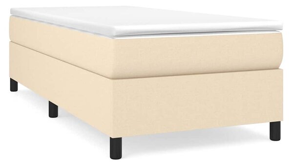 Rám postele s boxspringem krémově 80x200 cm textil 3120819