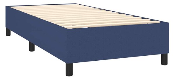 Rám postele s boxspringem modrá 90x190 cm textil 3120828