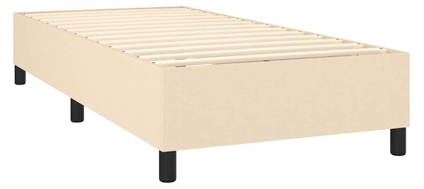 Rám postele s boxspringem krémově 80x200 cm textil 3120819