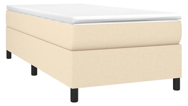 Rám postele s boxspringem krémově 80x200 cm textil 3120819