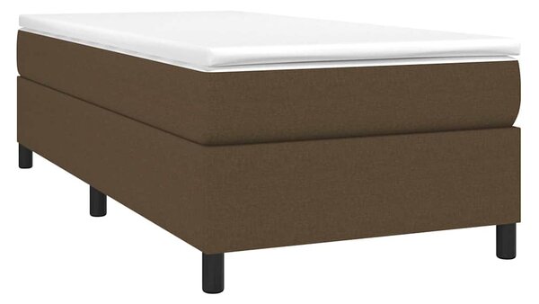 Rám postele s boxspringem tmavě hnědá 80 x 200 cm textil 3120817