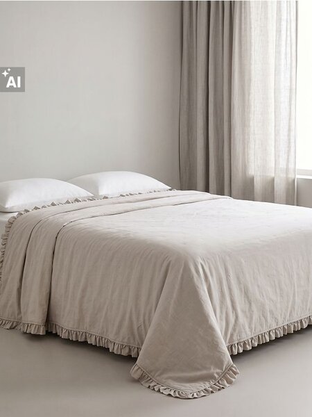 Sinsay - BEDCOVER - krémová