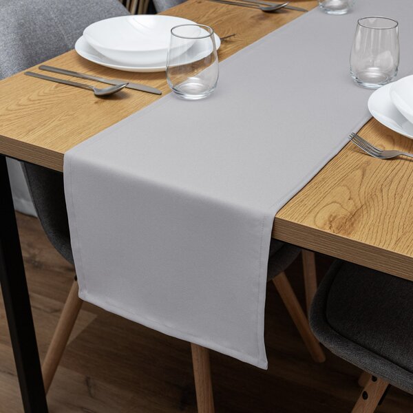 Biante Dekorační běhoun na stůl Rongo RG-016 Světle šedý 20x120 cm