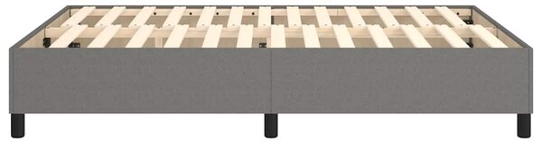 Rám postele s boxspringem tmavě šedý 140 x 190 cm textil 3120855