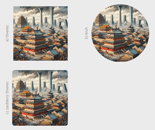 Peking textilní přelepitelná samolepka na zeď šíře 45 cm