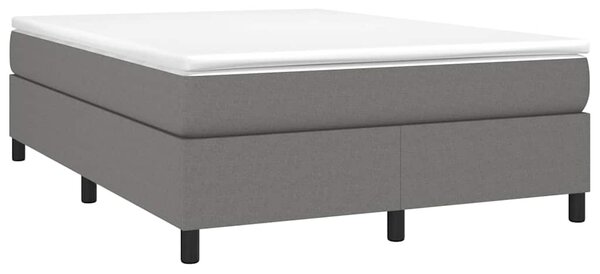 Rám postele s boxspringem tmavě šedý 140 x 190 cm textil 3120855