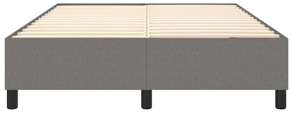 Rám postele s boxspringem tmavě šedý 140 x 190 cm textil 3120855