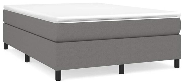Rám postele s boxspringem tmavě šedý 140 x 190 cm textil 3120855