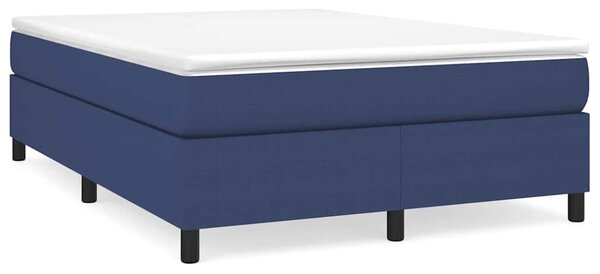 Rám postele s boxspringem modrý 140 x 190 cm textil 3120860