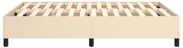 Rám postele s boxspringem krémový 140 x 190 cm textil 3120859