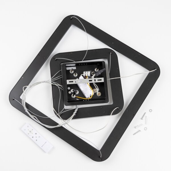 Brilagi - LED Stmív. lustr na lanku FALCON SLIM LED/78W/230V 50x50 cm černá + DO