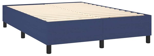 Rám postele s boxspringem modrý 140 x 190 cm textil 3120860