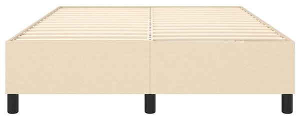 Rám postele s boxspringem krémový 140 x 190 cm textil 3120859