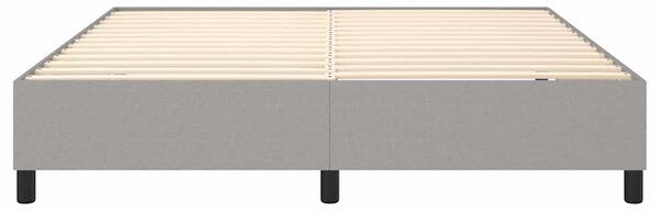 Rám postele s boxspringem světle šedý 180 x 200 cm textil 3120878
