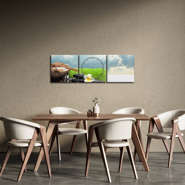 Obraz - Spa and relax (s hodinami) (90x30 cm)
