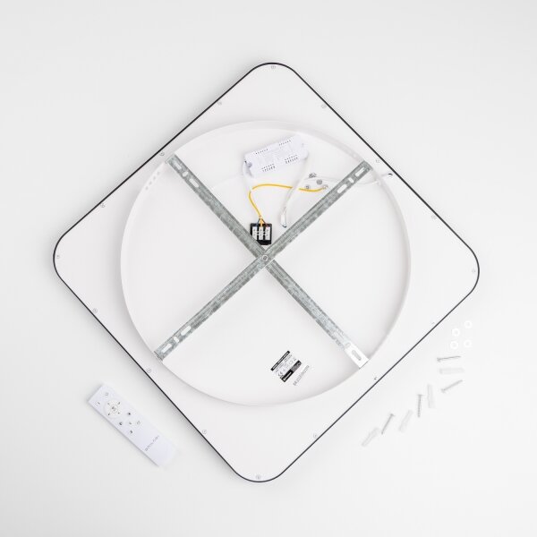 Brilagi - LED Stmív. stropní svítidlo FALCON SLIM LED/50W/230V 50x50 cm černá+DO