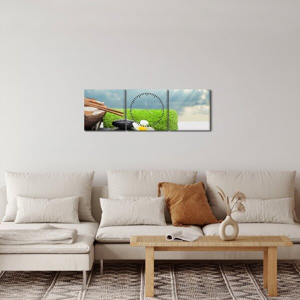 Obraz - Spa and relax (s hodinami) (90x30 cm)